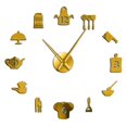 thumbnail image 2 of Creativo 3D DIY Reloj de pared Etiqueta de decoración Espejo Sin marco Gran kit de reloj de pared DIY para la decoración de la ina de la sala de e dorado Soledad Reloj de pared adhesivo 3D, 2 of 7