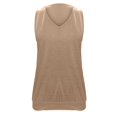 thumbnail image 4 of Lisingtool Tank Top Women Casual Soft Loose Spring Summer V Neck Sleeveless Tee Shirts Basic Trendy Outfits Clothes Khaki, 4 of 4