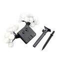 thumbnail image 1 of Bearachild 6.5M 30 LED Energía solar Bola de nieve Decoración Cadena de luz Hada al aire libre Estado de ánimo Decoración con luz blanca 8 Iluminación y accesorios Bearachild HA015507-00, 1 of 1