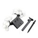 thumbnail image 1 of Yuarrent 6.5M 30 LED Energía solar Bola de nieve Decoración Cadena de luz Hada al aire libre Estado de ánimo Decoración con luz colorida Iluminación y accesorios Yuarrent HA014072-00, 1 of 1
