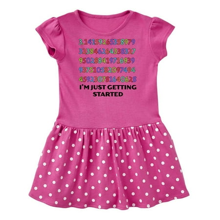 

Inktastic I m Just Getting Started- Pi Day colorful numbers Gift Baby Girl Dress
