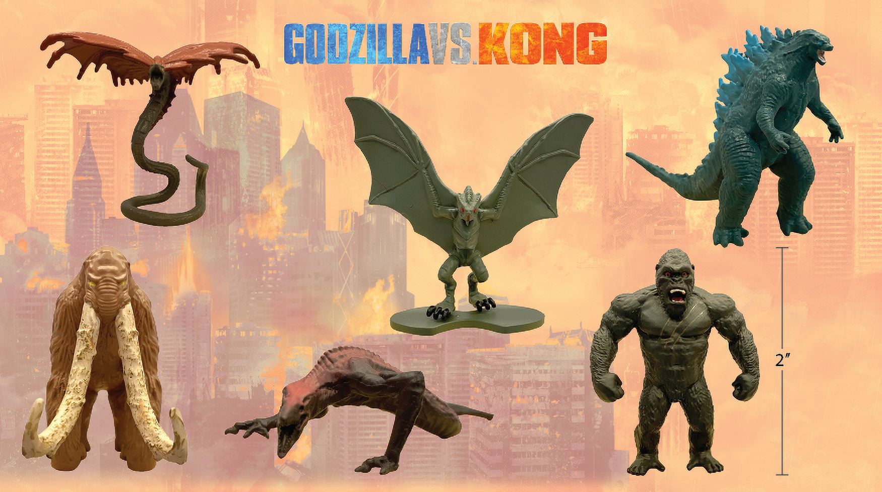 Godzilla Vs Kong Mini Monster Figure - Hellhawk