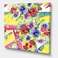thumbnail image 3 of Designart ' Wildflowers and Vibrant Wild Spring Leaves V ' Modern Canvas Wall Art Print, 3 of 4