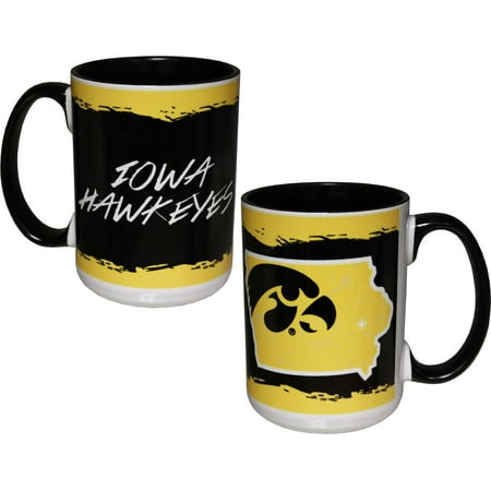 Iowa Hawkeyes Travel Mug - Iowa Hawkeyes State of Mind 15oz Mug