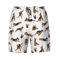 thumbnail image 4 of Lsque Mens Swim Trunks German Shepherd Dog Pattern - Bathing Suit Compression Liner - Beach Swim Shorts Swimwear - (S-3XL) - Stretch Quick Dry -X-Large, 4 of 9