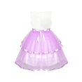 thumbnail image 3 of Flower Girls Dress Purple Tiered Skirt Bridesmaid Wedding 6 Years, 3 of 6