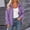 Purple plus size zip up hoodie a1, variant on thefmos Women Plus Size Fall Winter Long Sleeve Zip Up Hoodie Jackets Collared Warm Solid Casual Outwear Coats with Pockets Fashion Coat, Gray 4XL