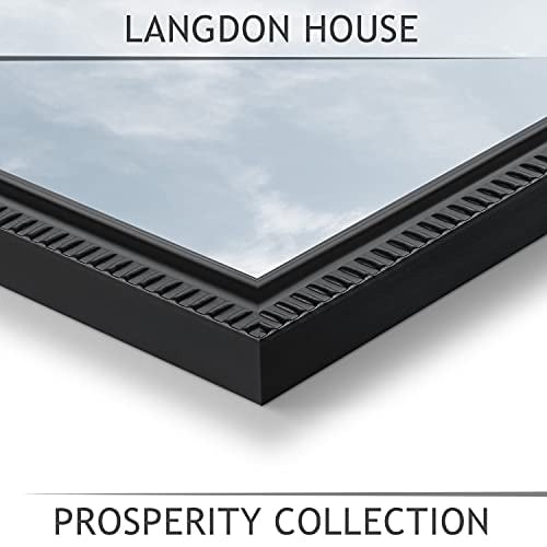 Langdon House 4x6 marcos de imágenes (negro, 6 paquete), juego de marco contemporáneo, montaje en la pared o mesa, colección de prosperidad Langdon House Contemporáneo