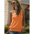 thumbnail image 4 of Women Summer Deep V Neck Tank Top Loose Fit Flowy Sleeveless Shirt, 4 of 6