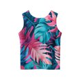 thumbnail image 3 of Grblisyd Girls Tank Tops Tropical Sleeveless Undershirts Crew Neck Casual Summer T-Shirt Kids Cute Cami Tanks 10-12 Years, 3 of 5