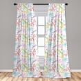 thumbnail image 5 of Ambesonne Dragonfly Curtains, Insects Wings, Pair of 28"x95", Multicolor, 5 of 5