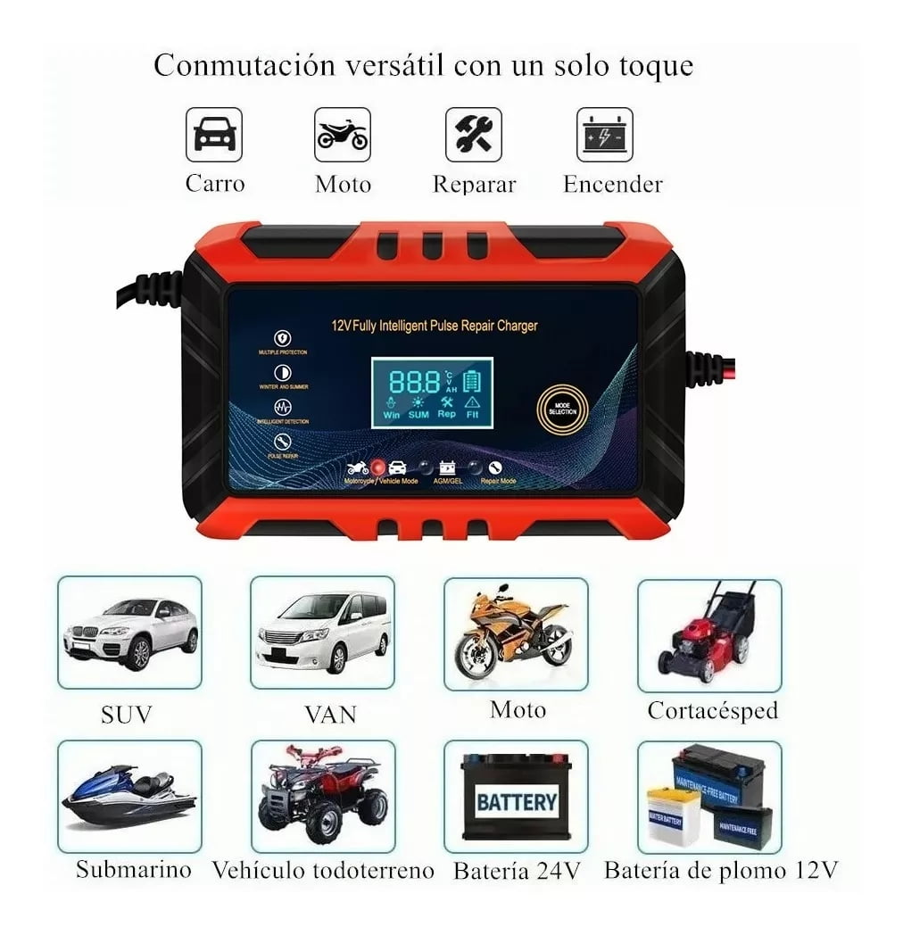 woerma Smart Charger WMC-12V6A 6 Amps 12V Fully Automatic Automotive Battery Charger