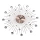 thumbnail image 5 of Reloj de pared grande de oro rosa con diseño de cielo estrellado, silencioso, de alta precisión y amplia aplicabilidad. Requiere batería AA., 5 of 14