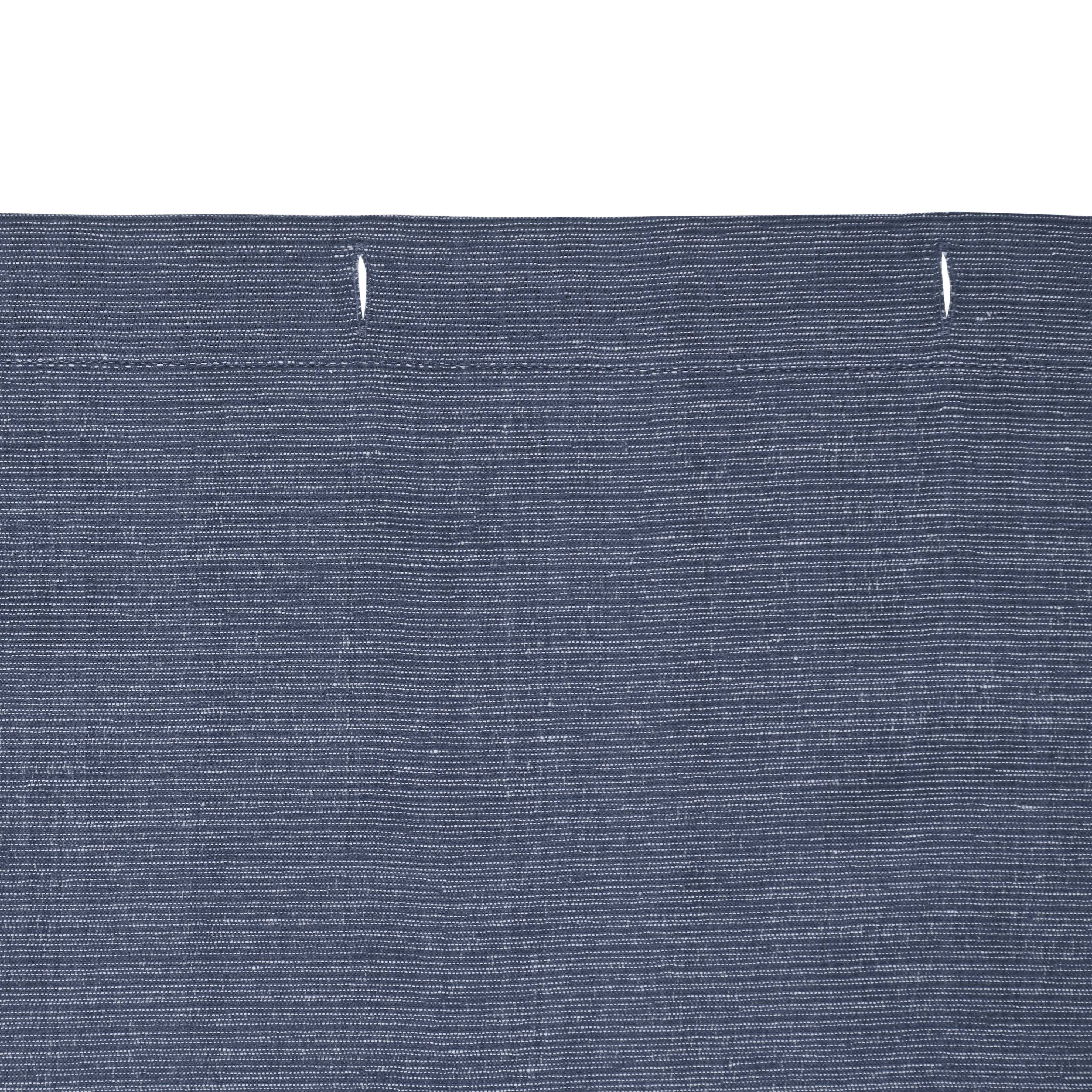 Mainstays Blue Chambray Fabric Shower Curtain, 72 in x 72 in