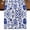 Navy Blue White, variant on Blue Spring Floral 60 Inch Table Runner, Summer Flowers Farmhouse Rustic Farmhouse Dresser Scarf Cotton & Linen Tablerunner for Dining/Kitchen Island/Holiday Party Décor 13" x 60"