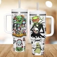 thumbnail image 2 of Nightmare Before Christmas 40oz Tumbler, Jack And Sally Tumbler For Fan, Spooky Halloween Drinkware Tumbler, Oogie Boogie Tumbler, 2 of 3
