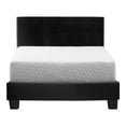 thumbnail image 6 of Giulia Velvet Upholstered Twin Platform Panel Bed - Black, 6 of 6