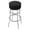 Black, variant on Trademark Gameroom Red Bar Stool with Padded Seat