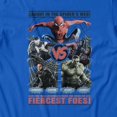thumbnail image 3 of Marvel Spider-Man Brand New Day Men's Spidey vs Fiercest Foes! T-Shirt (Royal, S-XXXL), 3 of 4
