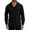 Black, variant on COSFO Button Up Shirts for Men Long Sleeve Fishing Sun Protection White Shirts with Pocket Dry Fit Hooded Loose Fit Men Shirts