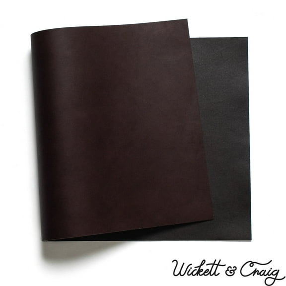 Wickett & Craig English Bridle Leather Panels, Dark Brown