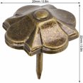 thumbnail image 2 of 20 piezas de tapicería de clavos de espuma para sofá, 20 x 22 mm, patrón de trébol de 4 hojas, tachuelas decorativas para muebles para decoración de muebles, decoración DIY, fabricación de regalos, 2 of 5