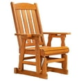 thumbnail image 6 of Zimtown Outdoor Swing Glider Chair,1-Person Patio Wooden Glider Bench with Cup Holder, 6 of 11