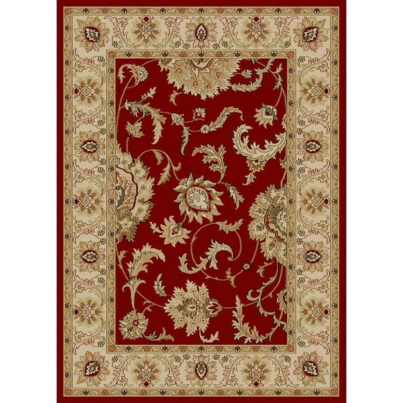 Vitaly Rafiqi Area Rug 1621 Red Italian Bordered 2' 2" x 7' 7" Rectangle