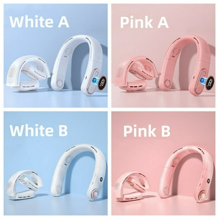 

Cre-Heaven Portable Fan Foldable 4000Mah Neck Fan Outdoor Small Hands-Free Suspension Cooling Neck Fan