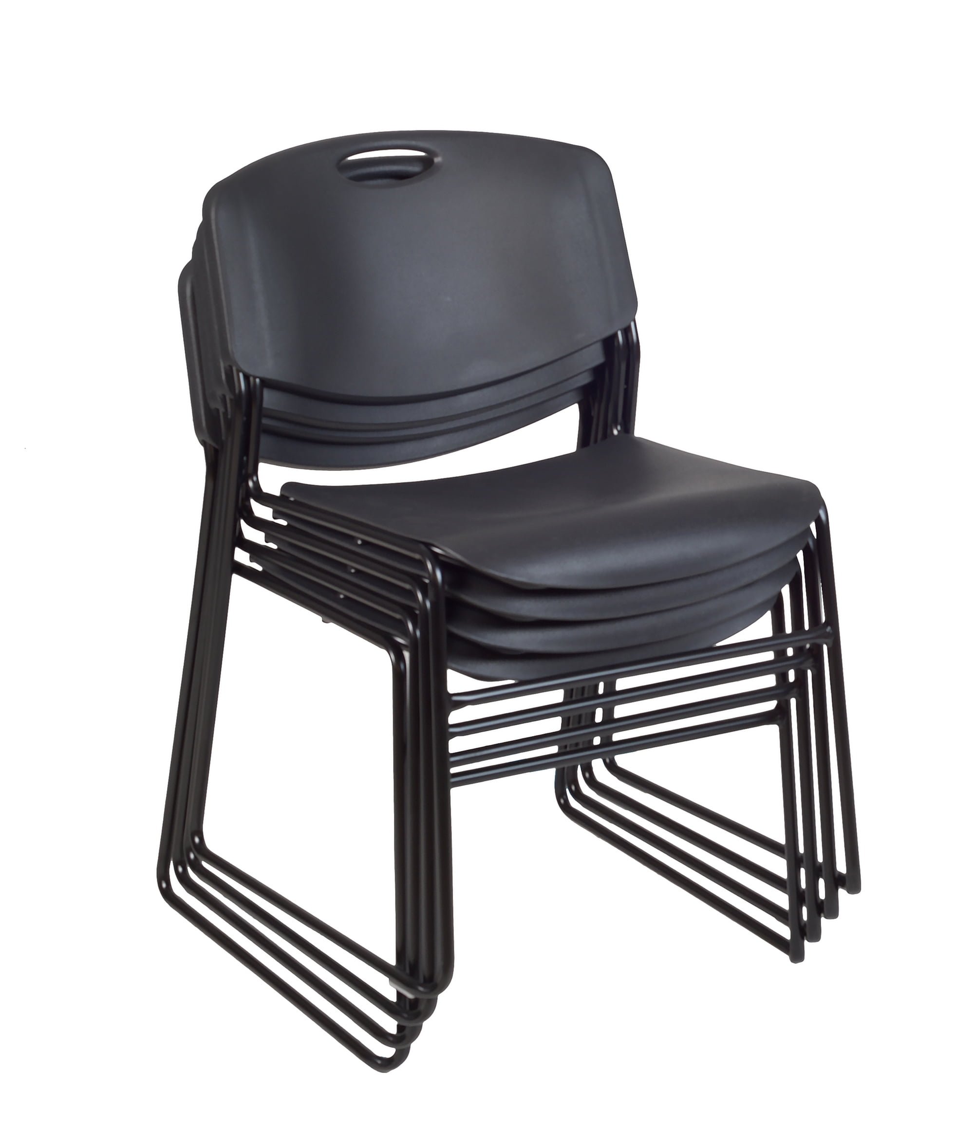 Regency 36-inch Round Shape Laminate Table with 4 Chairs Black (TB36RNDPL44BK)