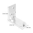 Moluckfu 6Pcs Fire Extinguisher Hook Plated Silver Iron Mounting ...