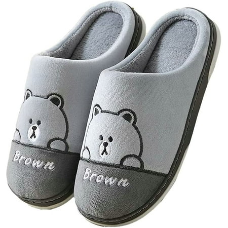 

DabuLiu Mens House Slippers Women Cozy Memory Foam Slipper with Fleece Lining Slip on Warm Home Slippers with Non-slip
