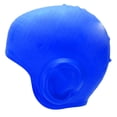 thumbnail image 1 of Gorro de natación de silicona impermeable Nikou 3D para adultos pelo largo azul oscuro, 1 of 15