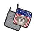 thumbnail image 2 of Carolines Treasures BB2180PTHD Flag and Gray Silver Shih Tzu Pair of Pot Holders 7.5HX7.5W multicolor, 2 of 3
