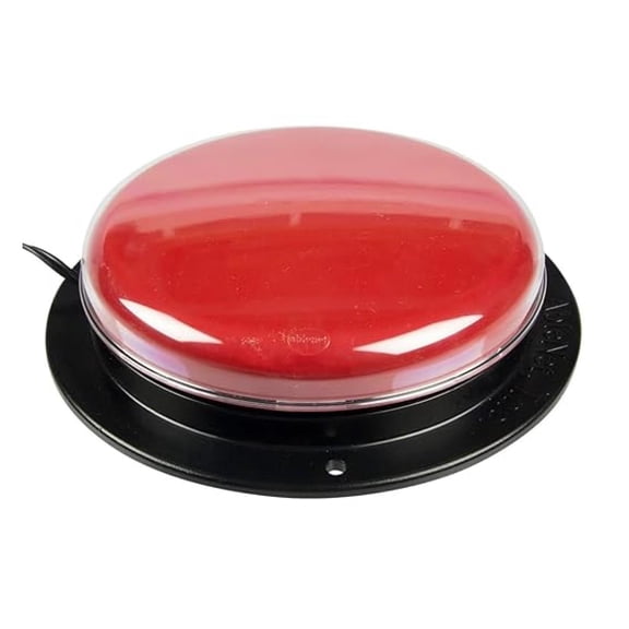 Big Red Switch - 5 Inch Assistive Button for Communication & Accessibility - Large Red Activation Surface with Tactile Feedback - Compatible with Devices