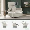 thumbnail image 5 of Buybuy BABY by Evolur Maverick Power Recline Glider with Device Holder, Light Sand, 5 of 16