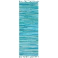 thumbnail image 2 of Rugs.com Chindi Cotton Collection Rug – 6 Ft Runner Light Blue Flatweave Rug Perfect For Hallways, Entryways, 2 of 9
