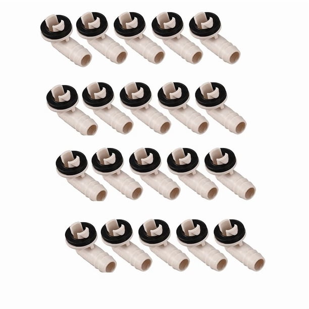 20X Acondicionador de Aire Conector de Manguera de Drenaje de CA Acoplamiento del Codo Con Anillo de Goma (15 mm)