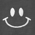 thumbnail image 5 of Dalix Smile Face Embroidered Soft Cotton Short Sleeve T Shirt Womens in Asphalt Gray XS X-Small, 5 of 5