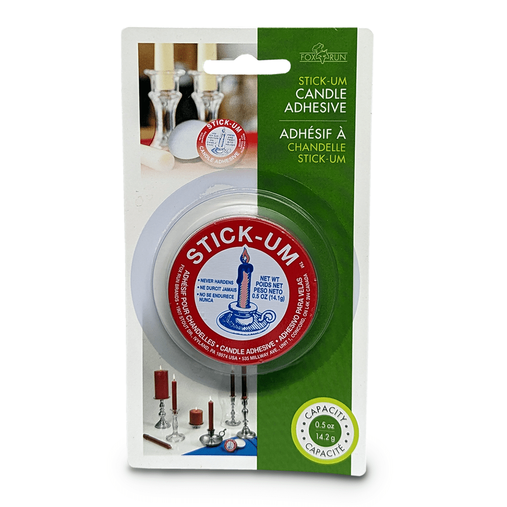 [Pack of 4] Fox Run Stick-Um Candle Adhesive - Keeps Candles in Place 2 oz  Each