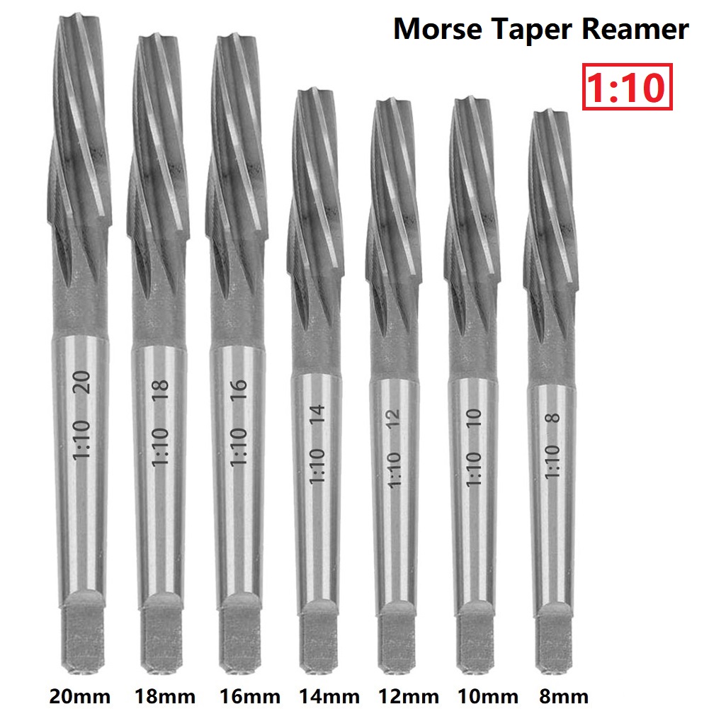 Goodhd 1:10 Morse Taper Reamer Tapered Chucking Spiral Reamer HSS 8/10/12/14/16/18/20mm - image 2 of 5
