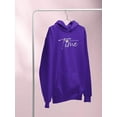 thumbnail image 3 of Good Think Take A Time Hoodie Women -Image by Shutterstock, Female 4X-Large, 3 of 4