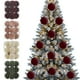 thumbnail image 1 of Juego de 30 adornos navideños con formas variadas que incluyen bolas, bastones de caramelo y cintas para decorar el árbol de Navidad. NCHKUN, 1 of 9