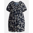 thumbnail image 5 of Terra & Sky Women’s Plus V-Neck Mini Dress, Sizes 0X-5X, 5 of 5