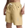 thumbnail image 3 of Men's Quick-Dry Tactical Shorts with Zippered Pockets - Casual Beach Shorts for Men, Ideal for Summer, Beach Parties, and Outdoor ActivitiesKhakiL, 3 of 9