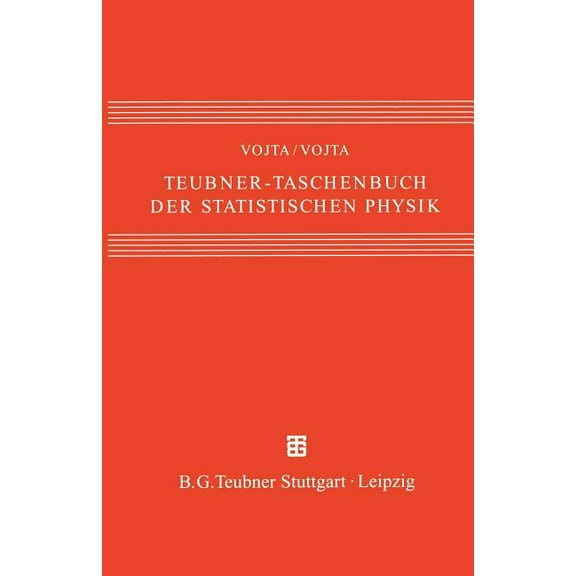 Teubner-Taschenbuch Der Statistischen Physik, (Paperback)