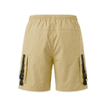 thumbnail image 4 of Men's Cargo Shorts Techwear Streetwear Casual Relaxed Fit Summer Tactical Shorts with Elastic Waist Drawstring and Buckle Pockets, 4 of 8