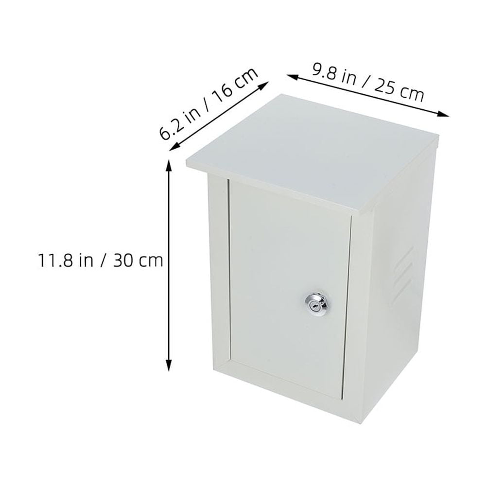 Soimiss Weather Resistant Electrical Box Outdoor Power Distribution Box Grey 1Pcs