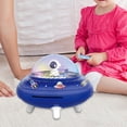 thumbnail image 1 of Hucha de nave espacial CUTICAT para niños juguetes para decoración de habitación de niños caja de ahorros para cajero automático azul, 1 of 8