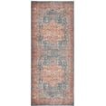 thumbnail image 3 of GLN Rugs Sumela - Indoor, Machine Washable Area Rug 2'6"x7' Terra/Green Home Carpet, 3 of 7